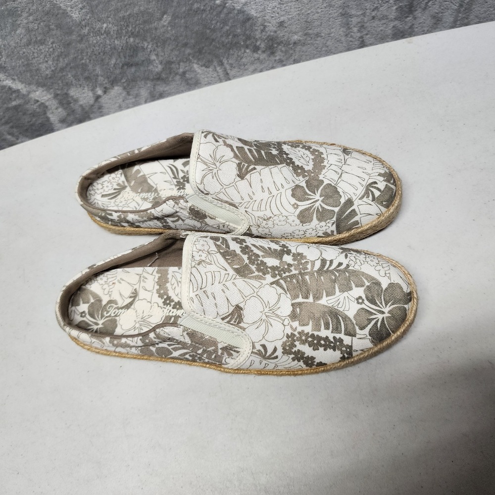 Tommy Bahama Mules Shoes Womens Size 8 Tropical Floral Canvas Slip On Espadrille - Picture 6 of 12